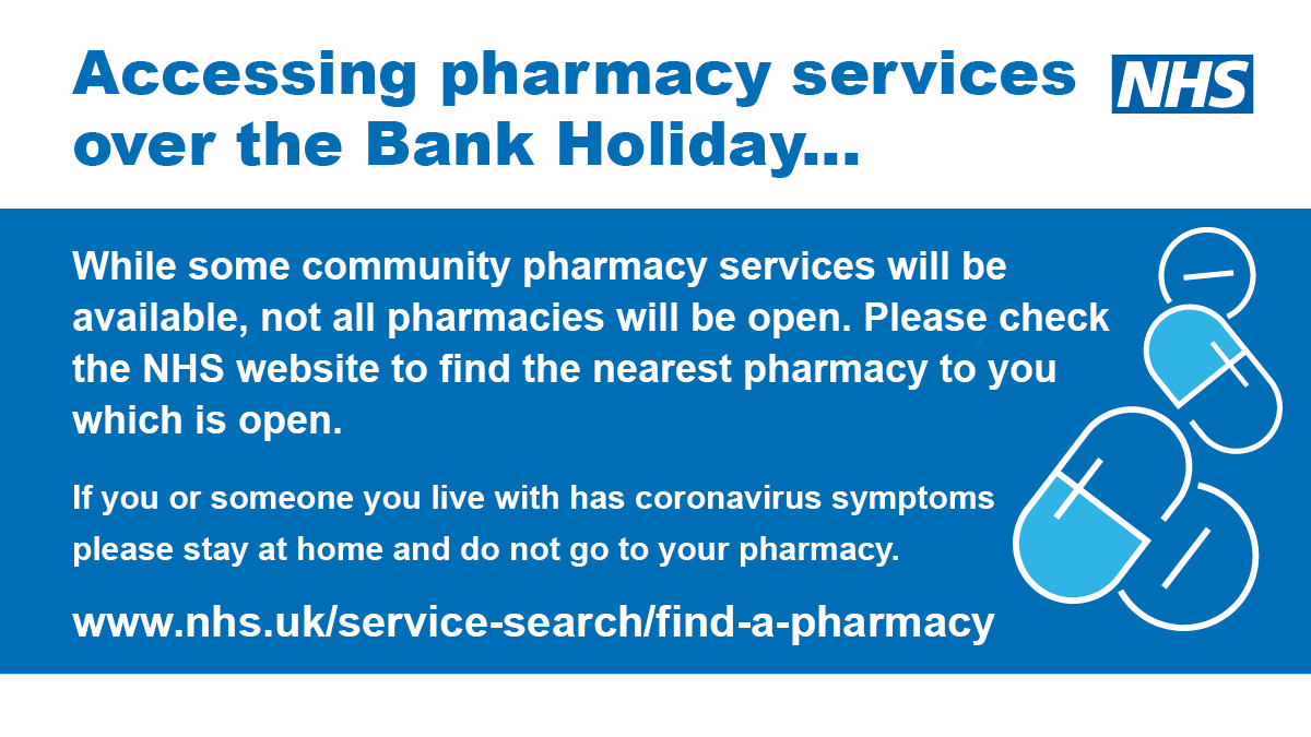 Bank Holiday pharmacies details Bank Holiday pharmacies details